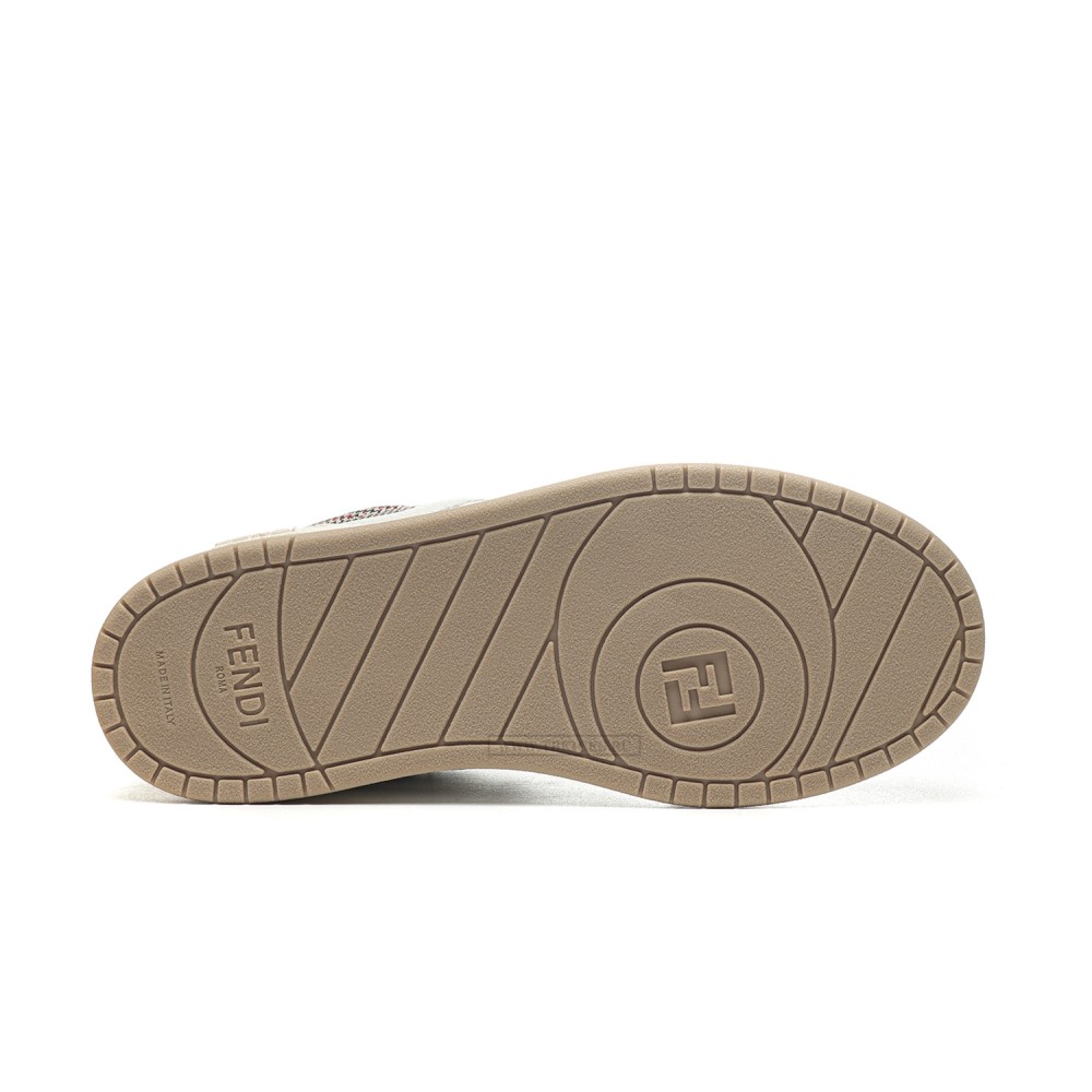 TBkicks Fend1 Match Sneakers White/Brown Suede