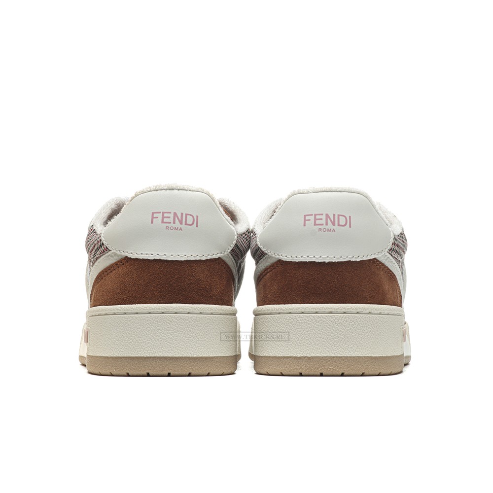 TBkicks Fend1 Match Sneakers White/Brown Suede