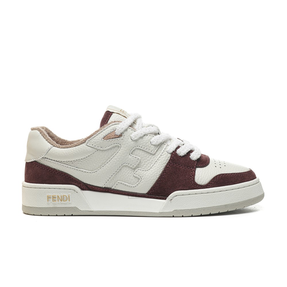 TBkicks Fend1 Match Sneakers White/Red Suede