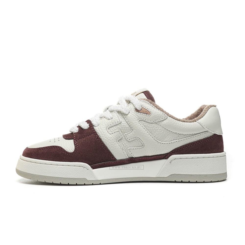 TBkicks Fend1 Match Sneakers White/Red Suede