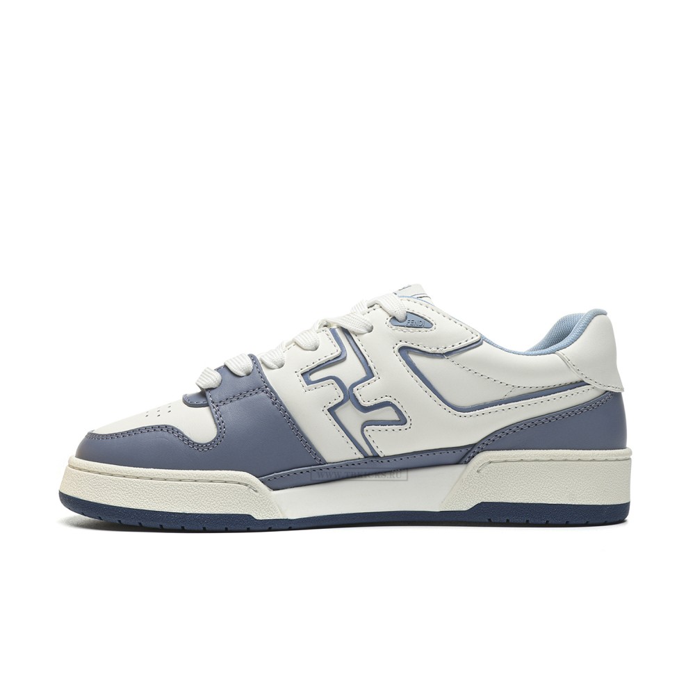 TBkicks Fend1 Match Sneakers White/ Light Blue Leather