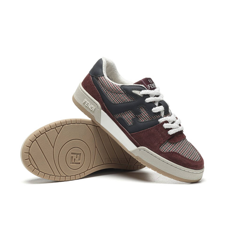 TBkicks Fend1 Match Sneakers Black/Red Suede