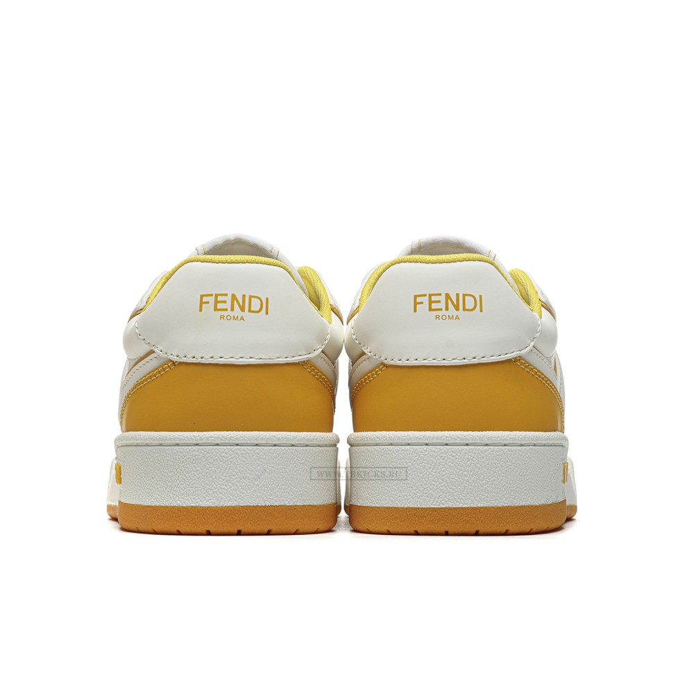 TBkicks Fend1 Match Sneakers White/Yellow Leather