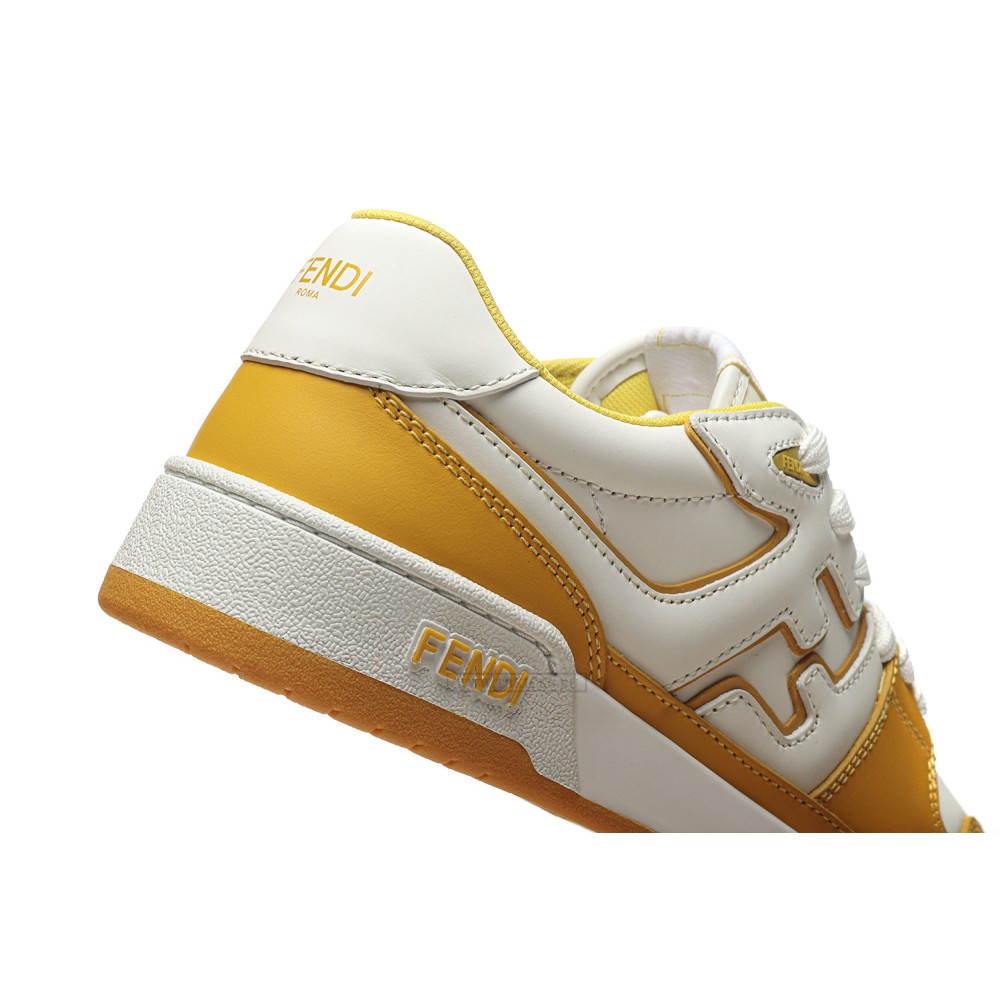 TBkicks Fend1 Match Sneakers White/Yellow Leather