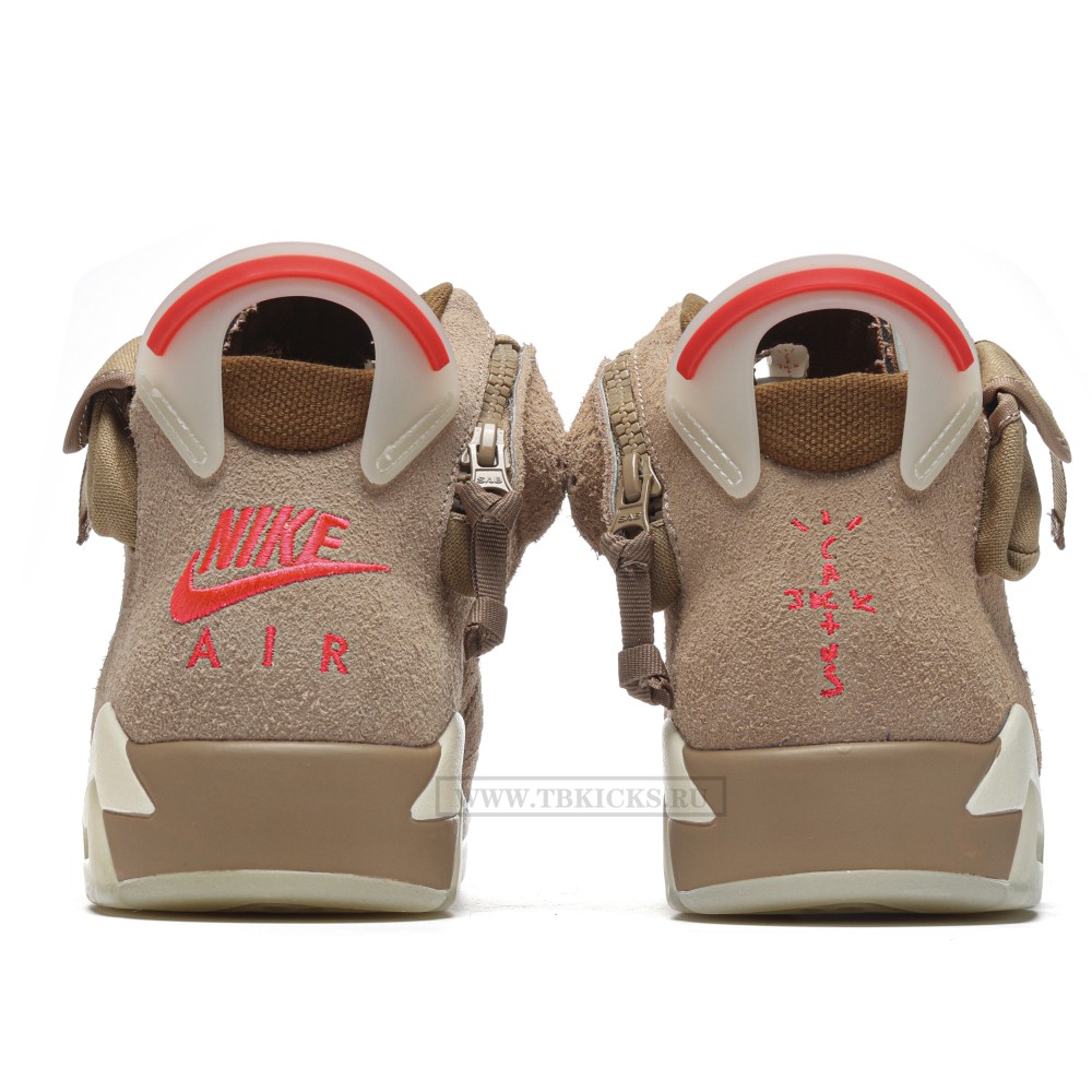 TBkicks Travis Scott Air Jordan 6 British Khaki