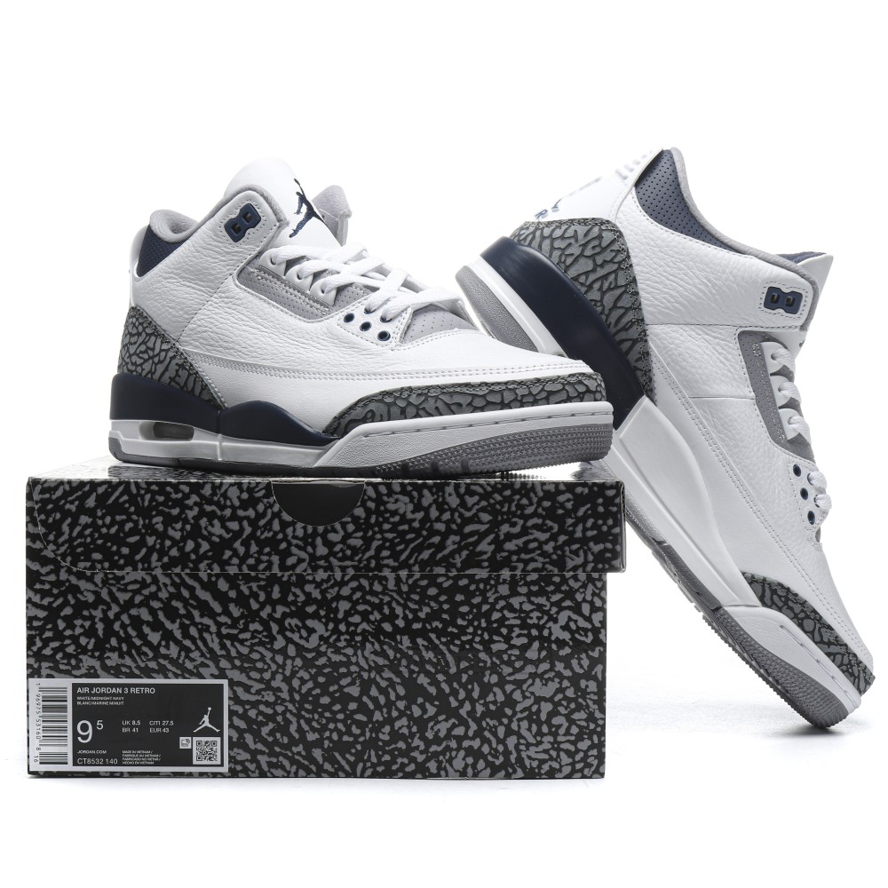 TBkicks Air Jordan 3 Retro Midnight Navy
