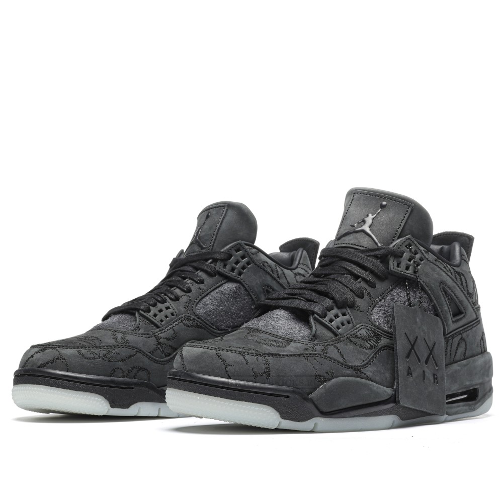 TBkicks Air Jordan 4 Retro Kaws Black