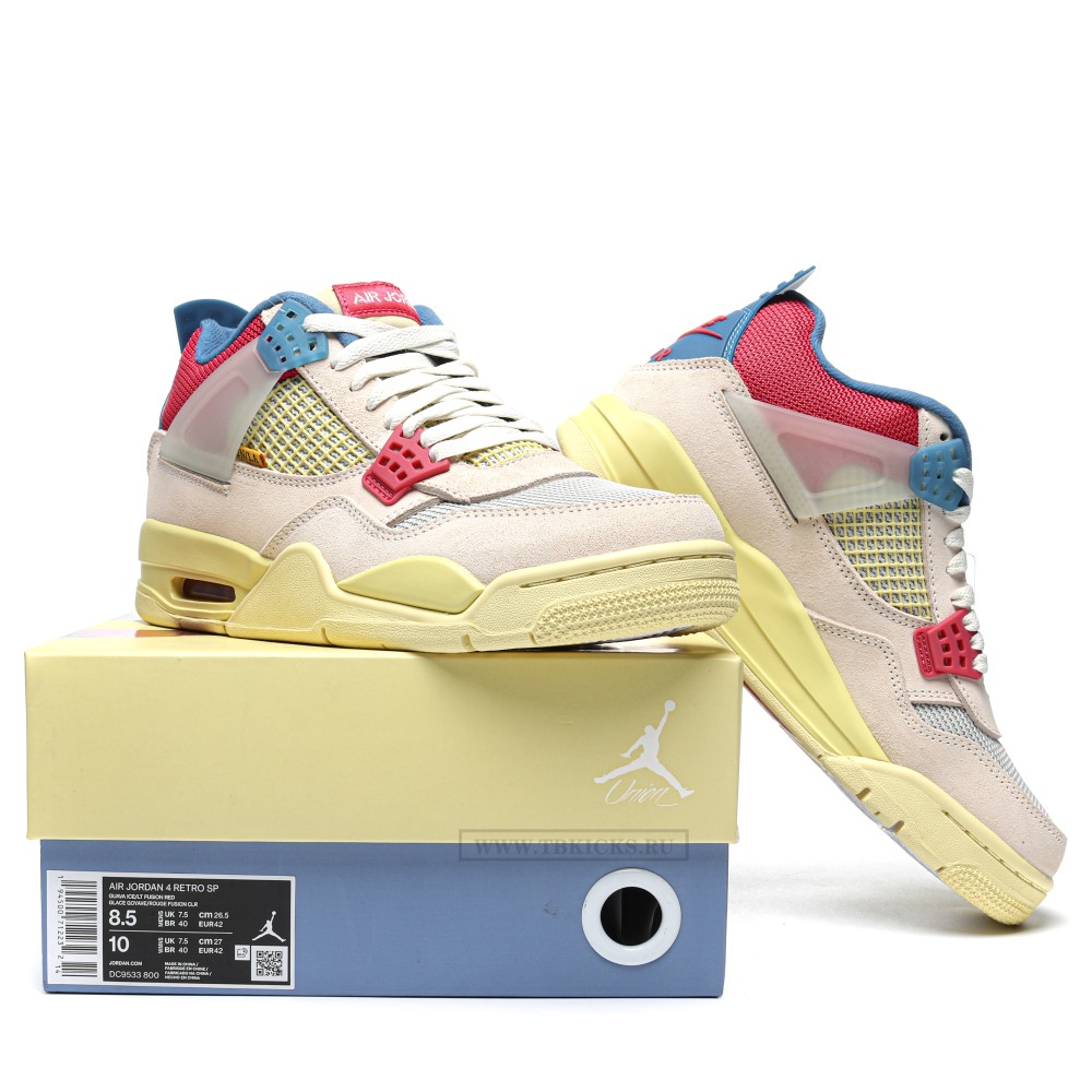 TBkicks Union X Air Jordan 4 Guava Ice
