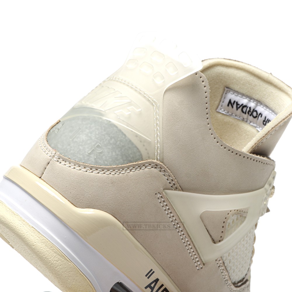 TBkicks WMS Off White X Air Jordan 4 Sail