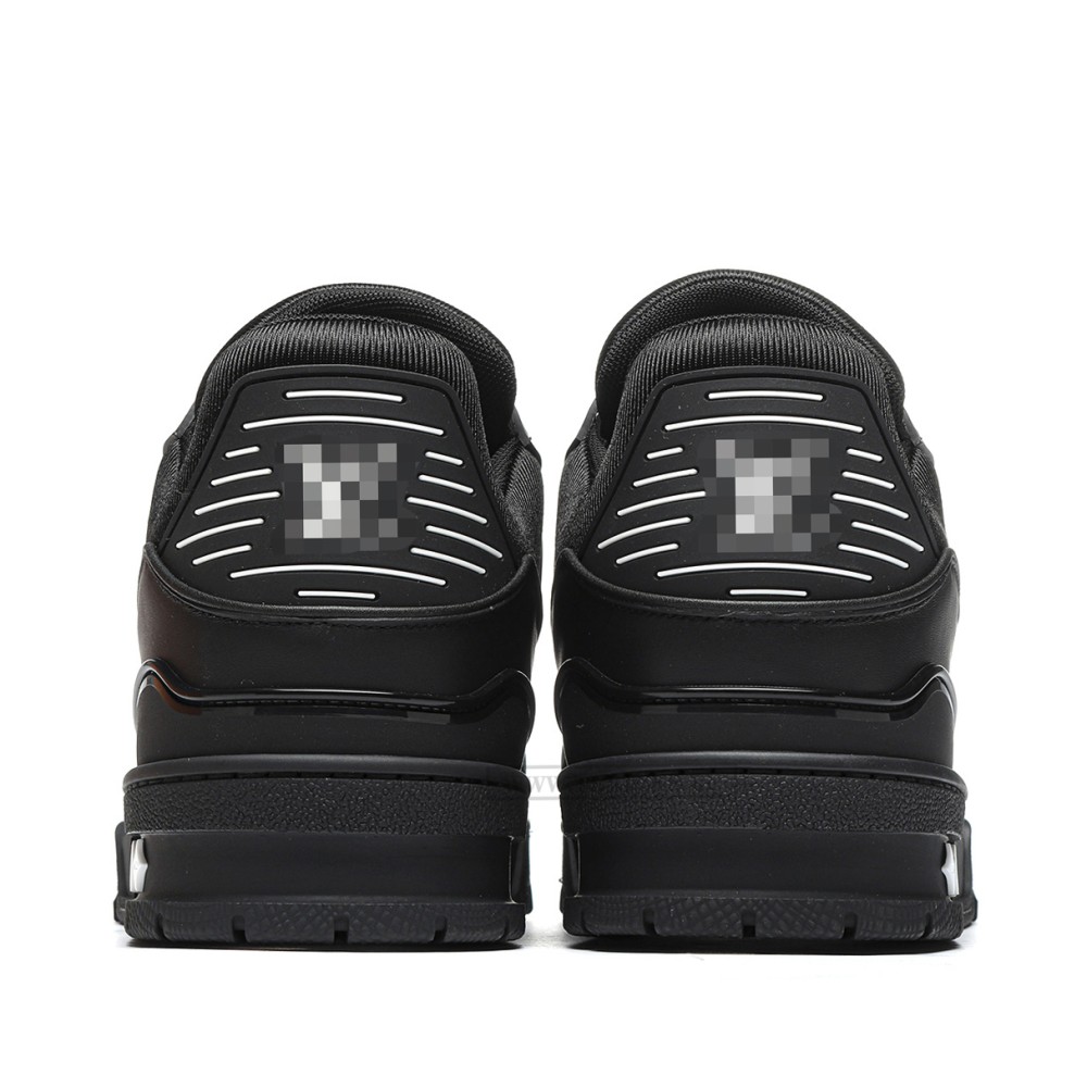 TBkicks L0*1S V*1TT0N Trainer Black Embossed Monogram