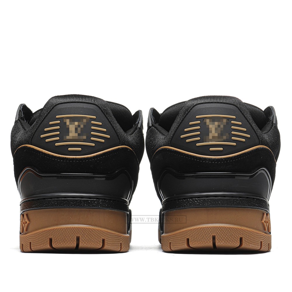 TBkicks L0*1S V*1TT0N Trainer Maxi Black Brown Suede
