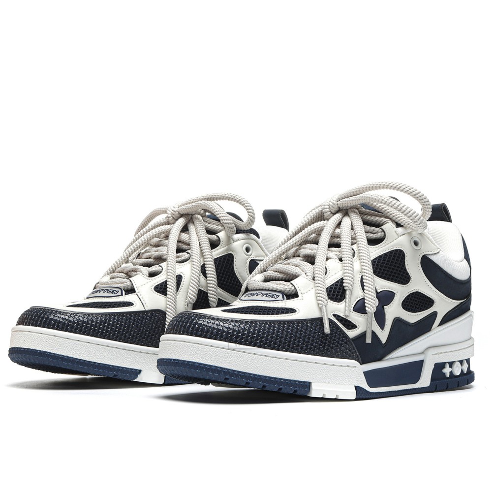 TBkicks L0*1S V*1TT0N Skate Sneaker Marine White