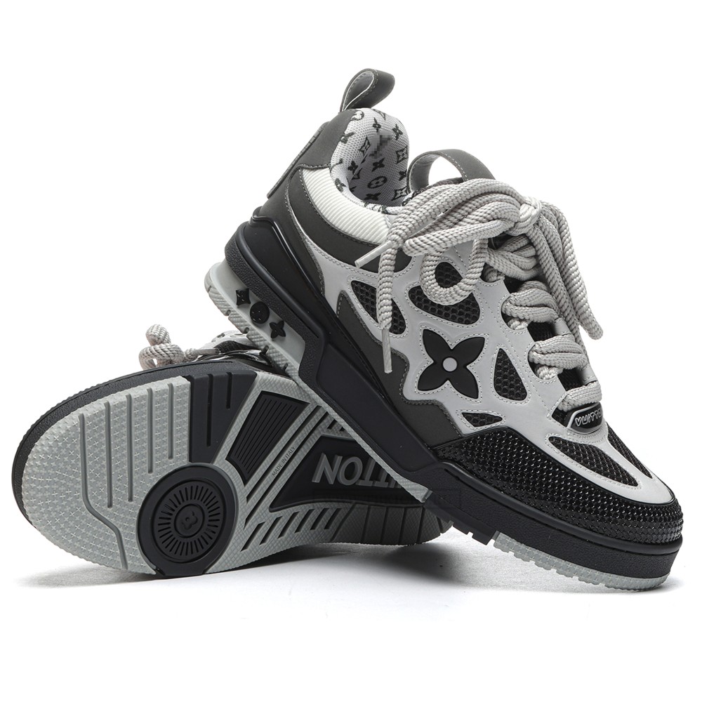 TBkicks L0*1S V*1TT0N Skate Sneaker Grey White