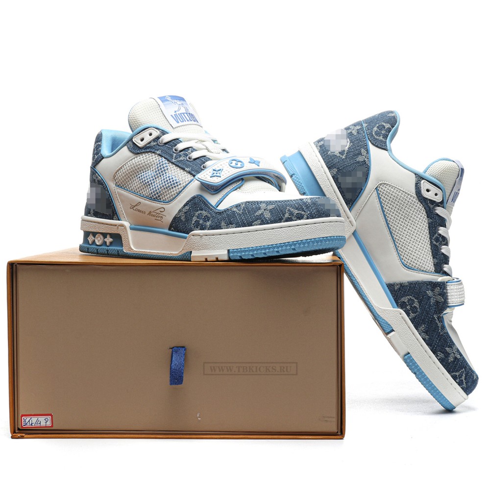 TBkicks L0*1S V*1TT0N Trainer Monogram Denim