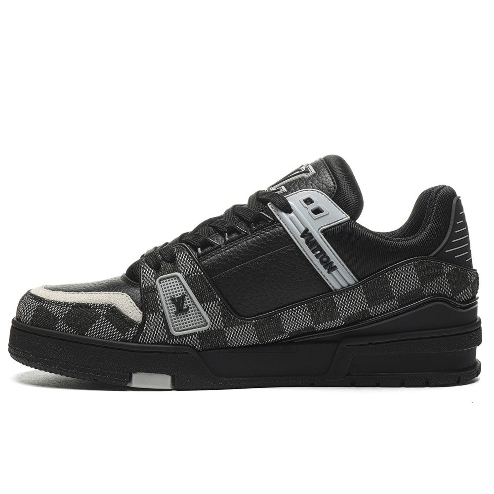 TBkicks L0*1S V*1TT0N Trainer Black Damier