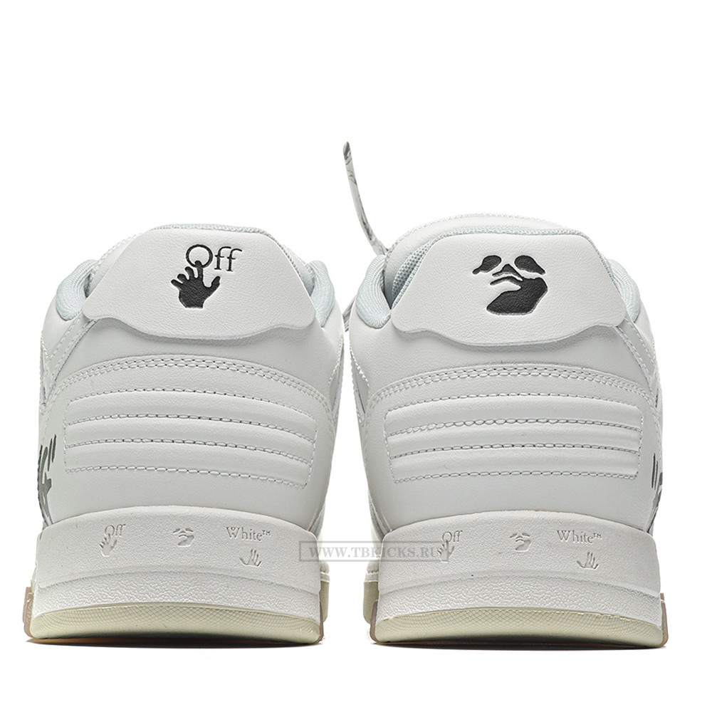 TBkicks OFF-WHITE Out Of Office OOO Low Tops For Walking White Black