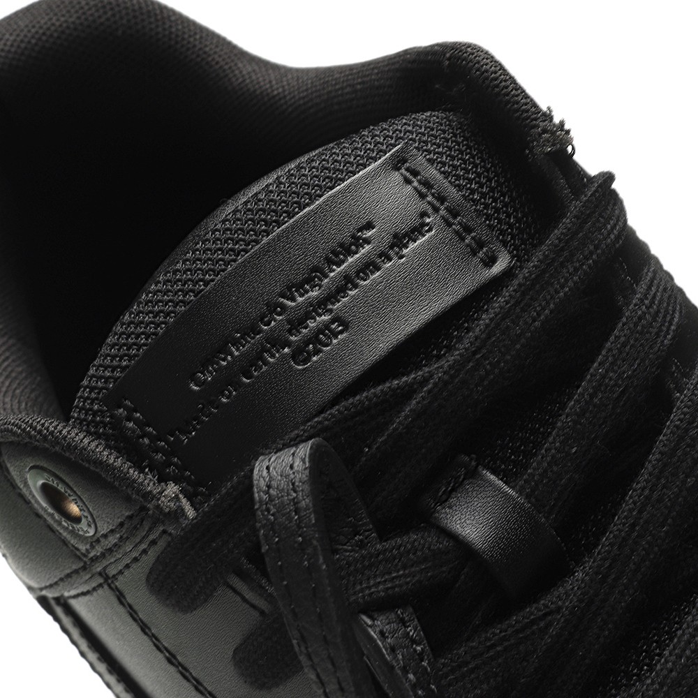TBkicks OFF-WHITE Out Of Office OOO "For Walking" Low Tops Black White