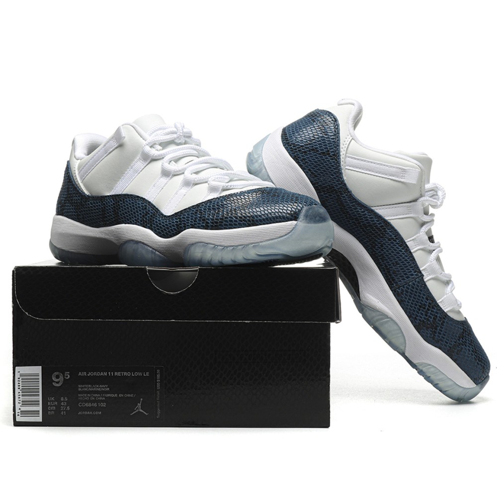 TBkicks Jordan 11 Retro Low Snake Navy