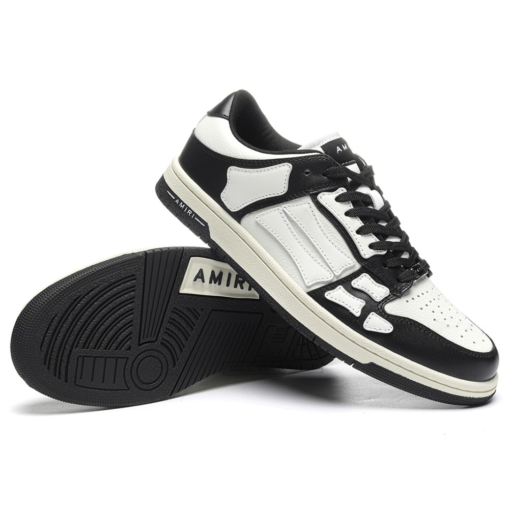 TBkicks AMIRI Skel Top Low Black White