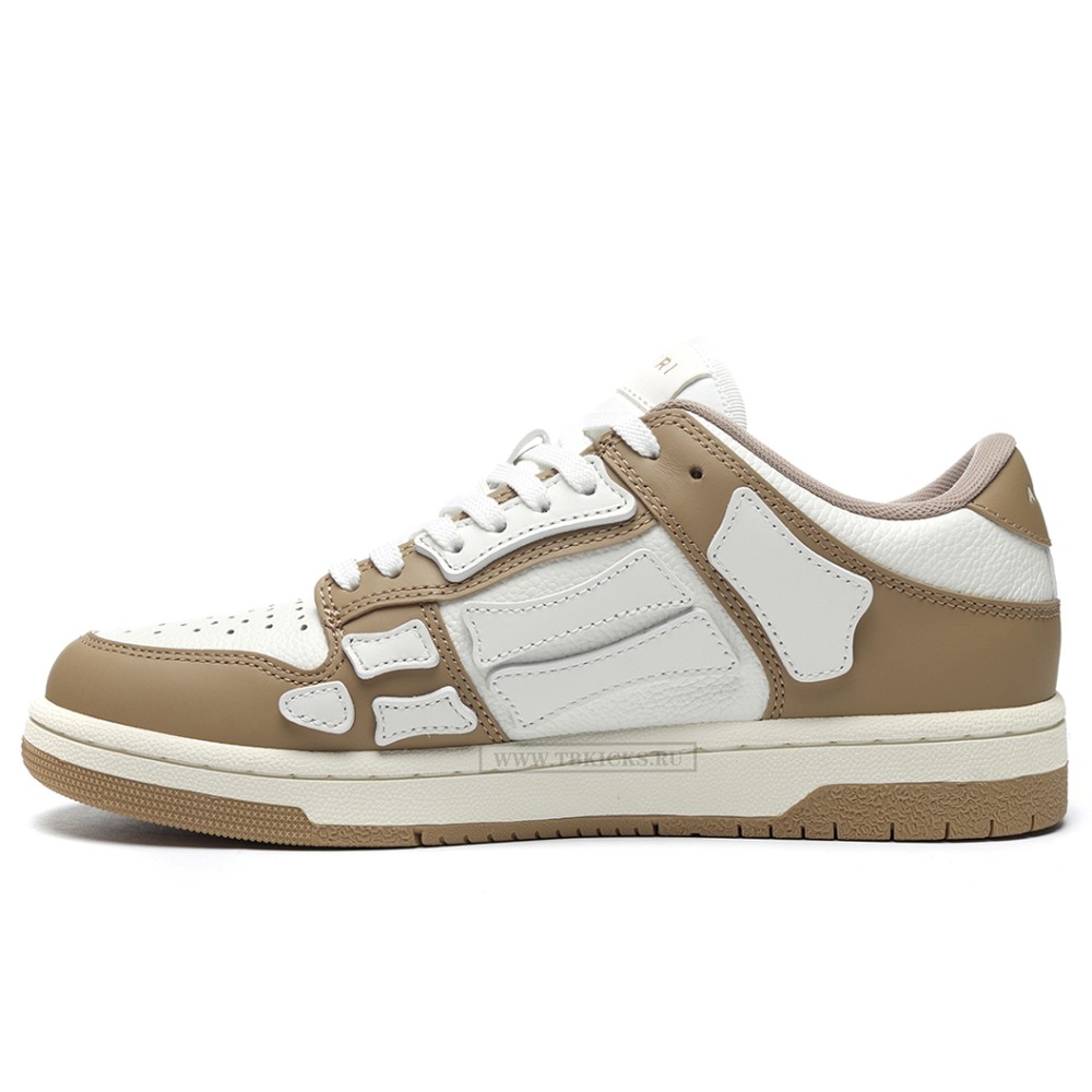 TBkicks Amiri Skel Top Low Brown White