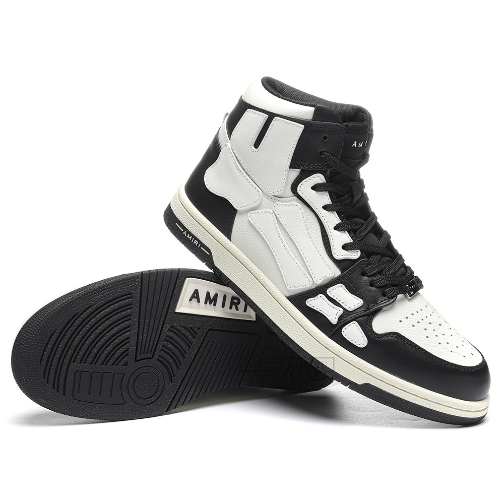 TBkicks AMIRI Skel Top Low Black White High-Top