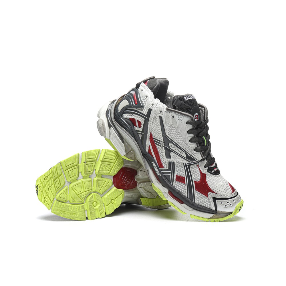 TBkicks Ba1enci*ga Runner Black White Red Neon Yellow