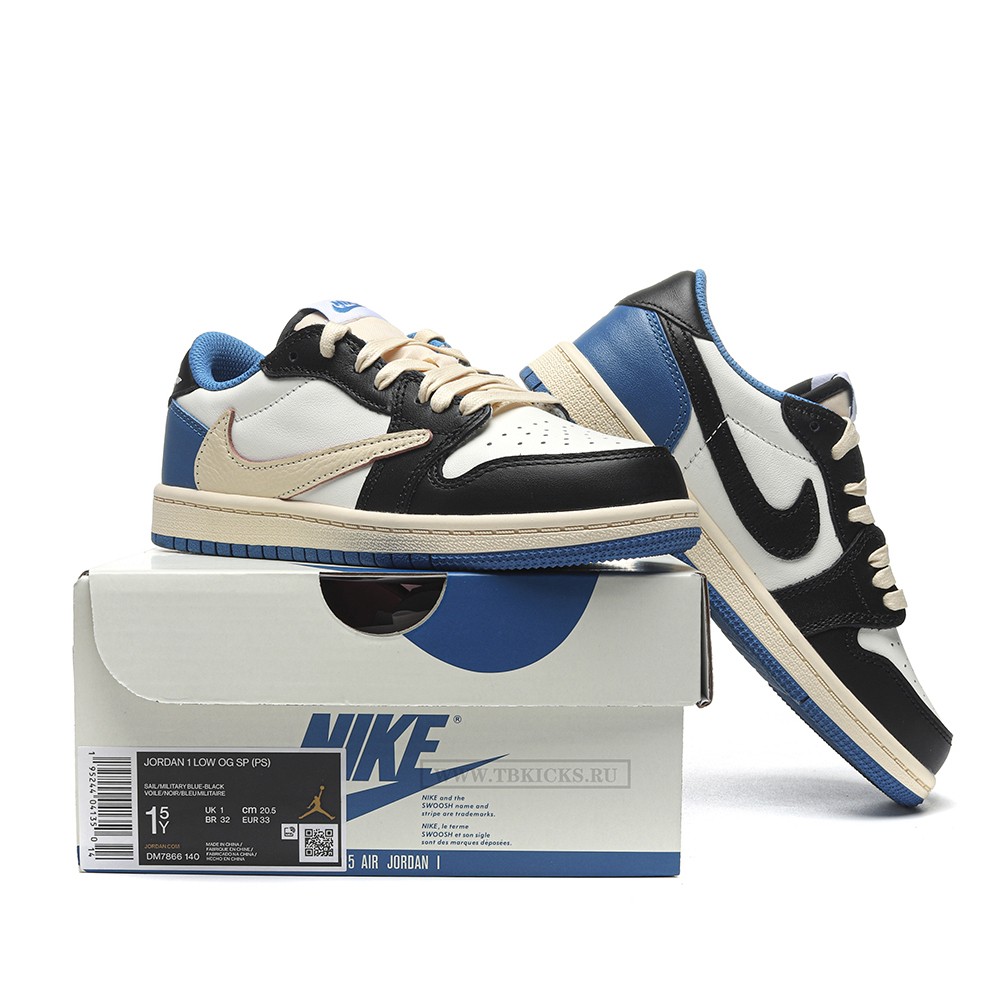TBkicks Travis Scott Air Jordan 1 Fragment Low (PS)