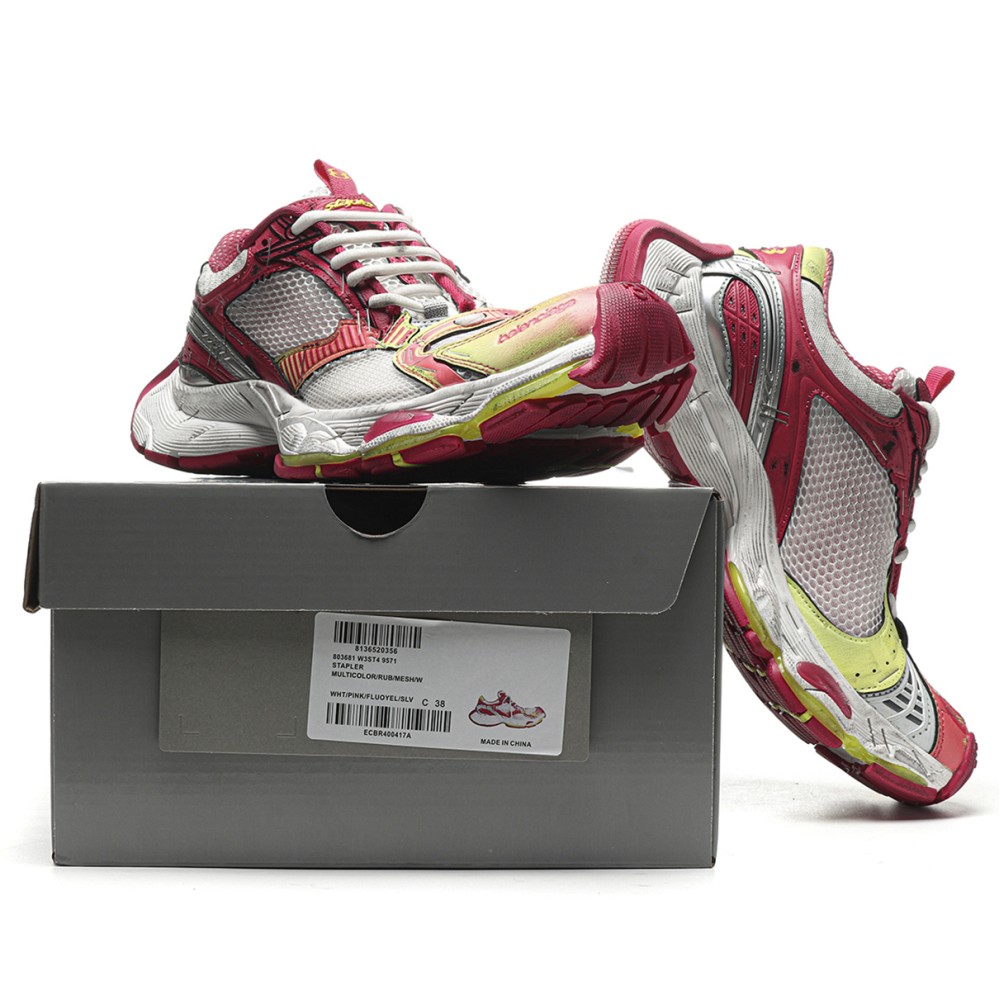 TBkicks Ba1enci*ga Stapler Sneaker Pink/Silver