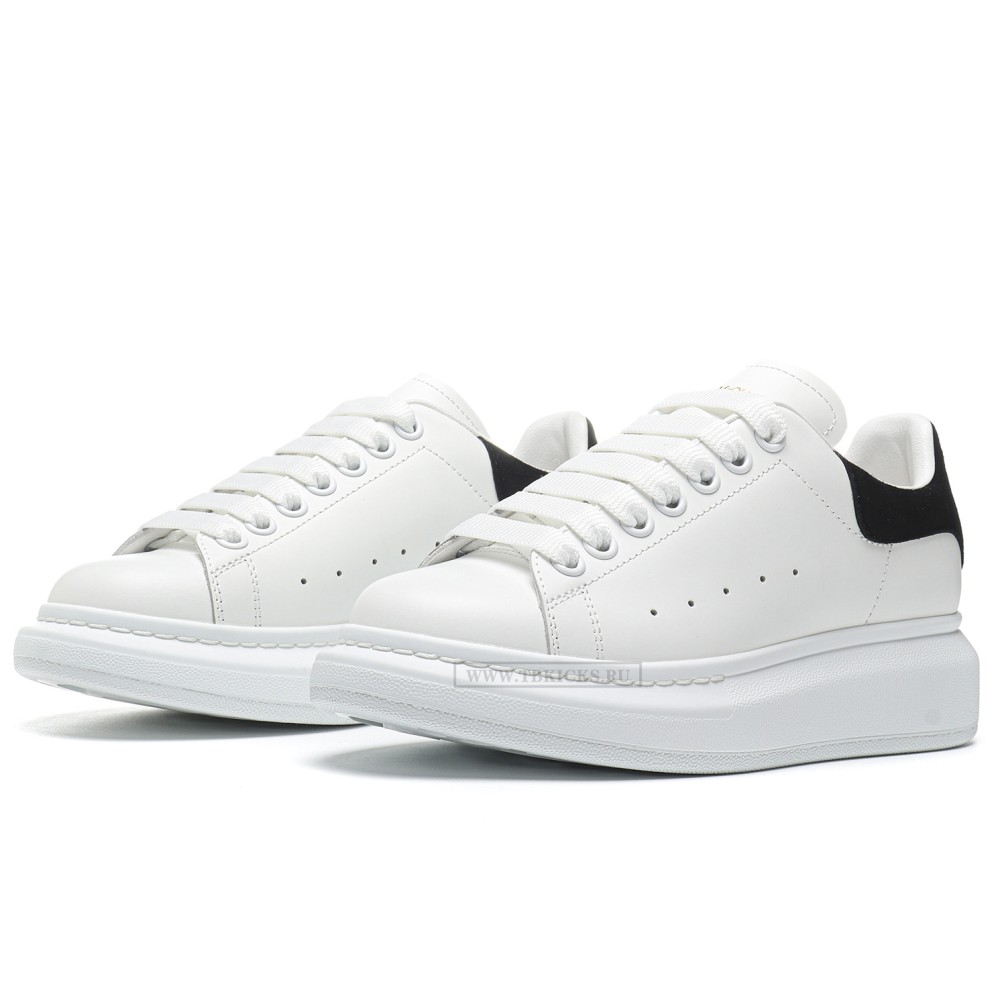 TBkicks A1EX*DER M*QUEEN Oversized White Black Women's  (with Black Suede back)