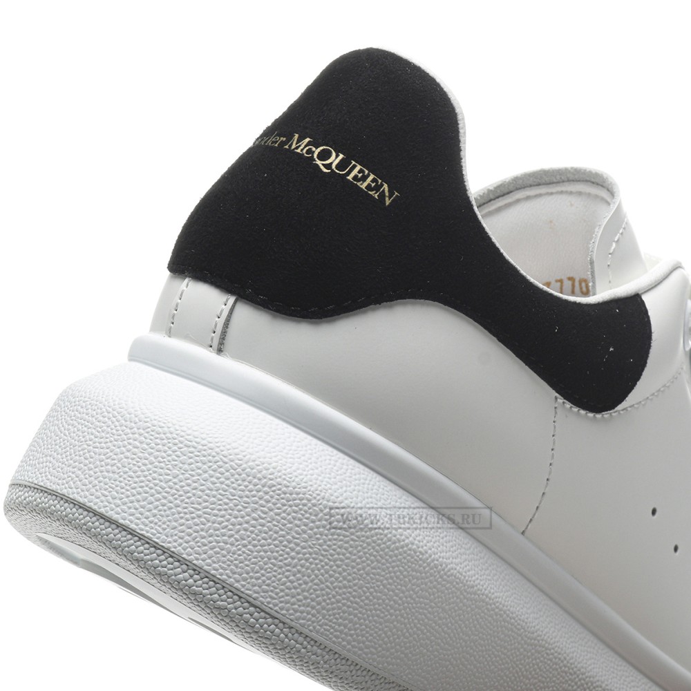 TBkicks A1EX*DER M*QUEEN Oversized White Black Women's  (with Black Suede back)