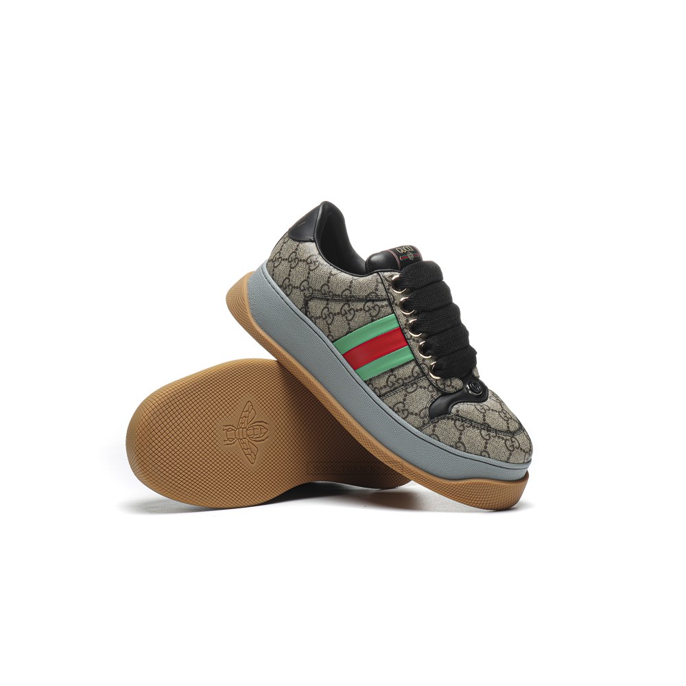 TBkicks GU*CC1 Screener Black Leather Detail