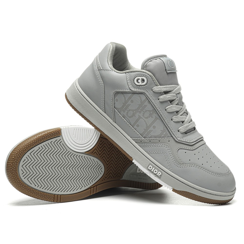 TBkicks D10R B27 Low Gray Oblique Leather