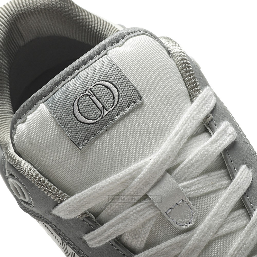 TBkicks D10R B27 Low Gray White Oblique Leather