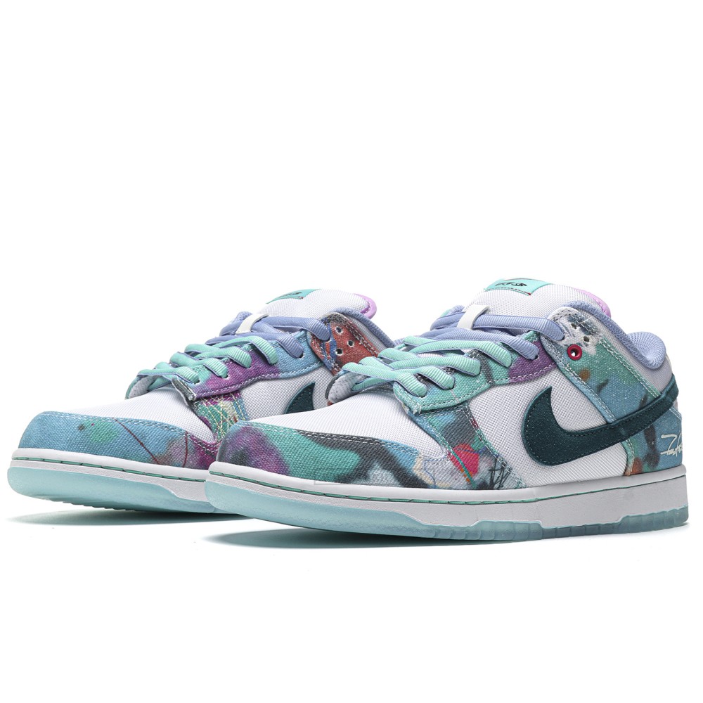 TBkicks Nike SB Dunk Low Futura Laboratories Bleached Aqua