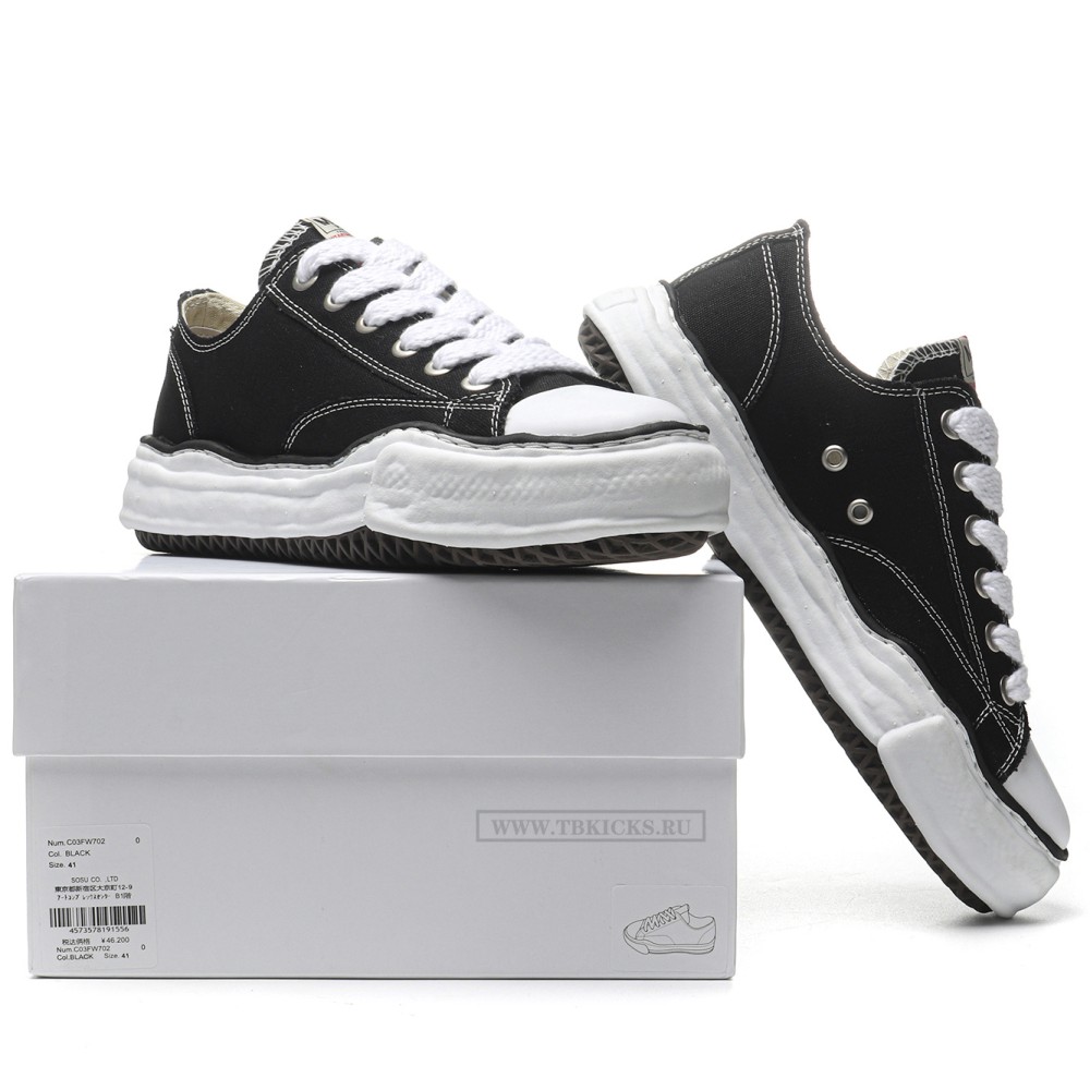 tbkicks Ma*s*n mihara yasuhiro peterson og sole canvas low black