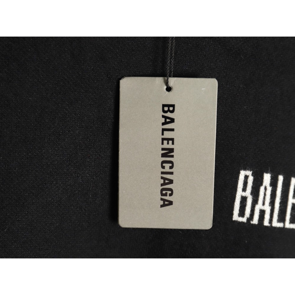 TBKicks Bal**ciaga Parisian Coke Classic Letter Knitted Round Neck Sweater Black