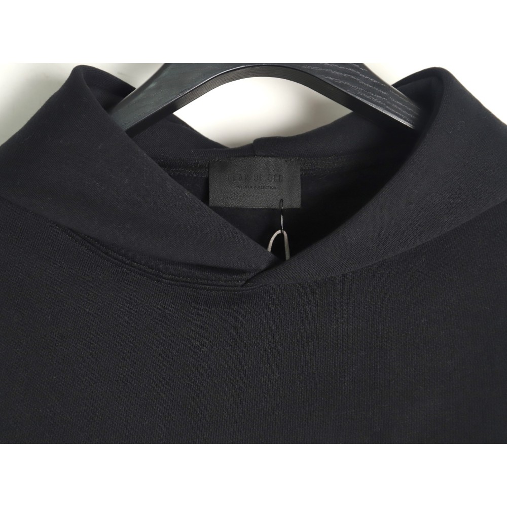 TBKicks Fear of God FOG essential double-line AIR letter hooded sweatshirt Black