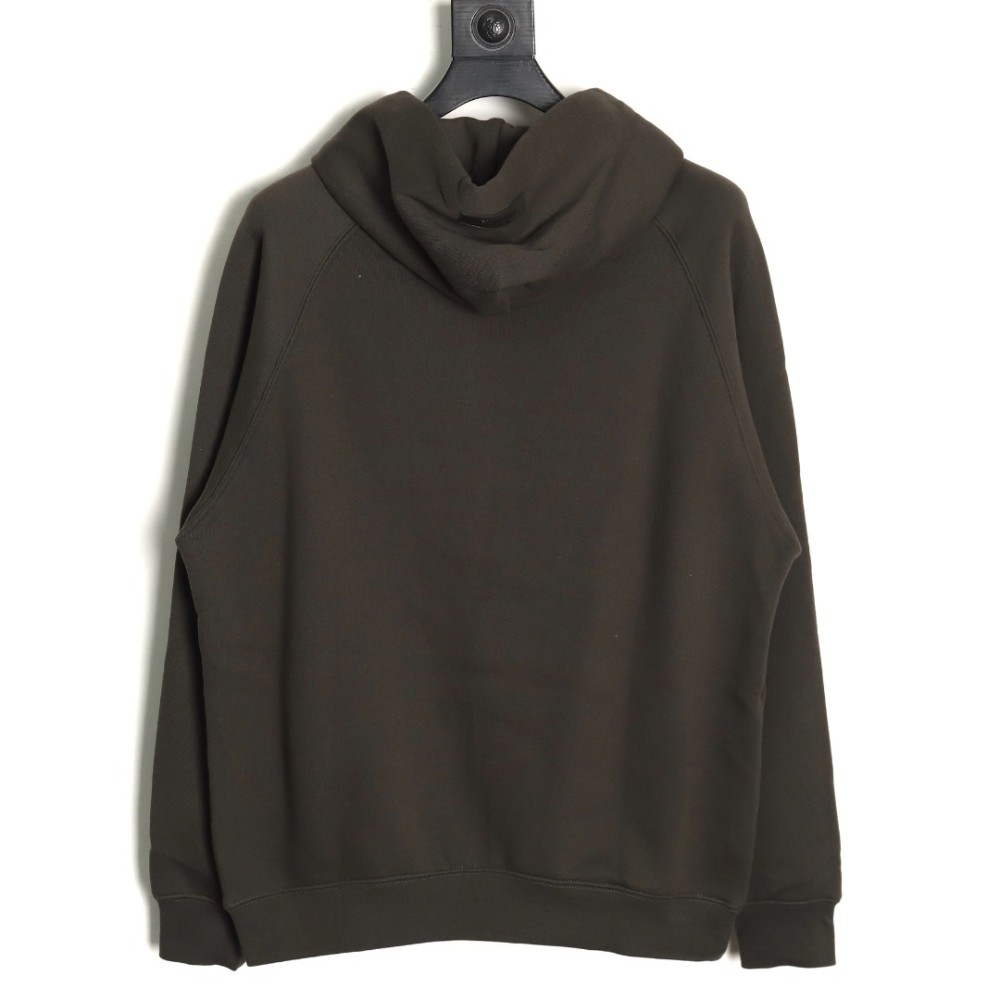 TBKicks FEAR OF GOD FOG essential compound fleece 77 printed hooded sweatshirt Black