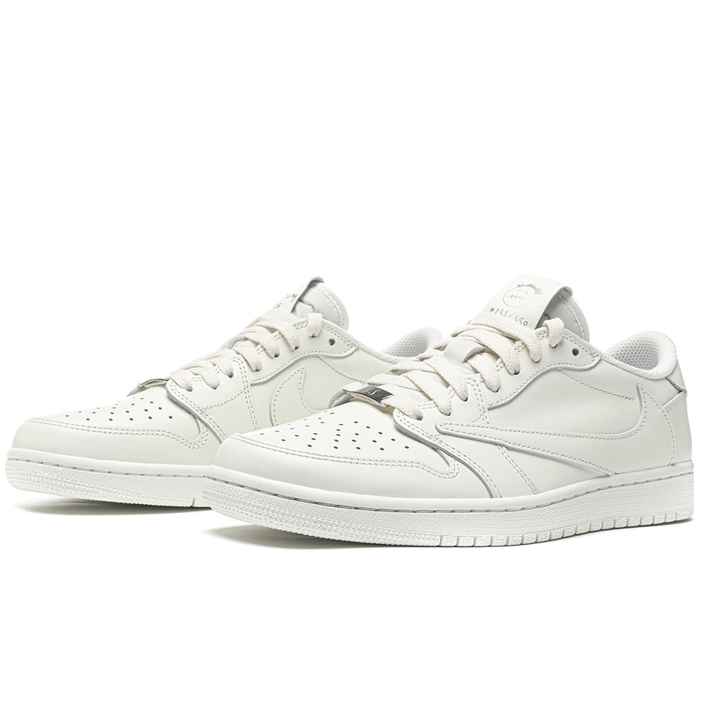TBkicks  Air Jordan 1 Retro Low OG SP Travis Scott All White
