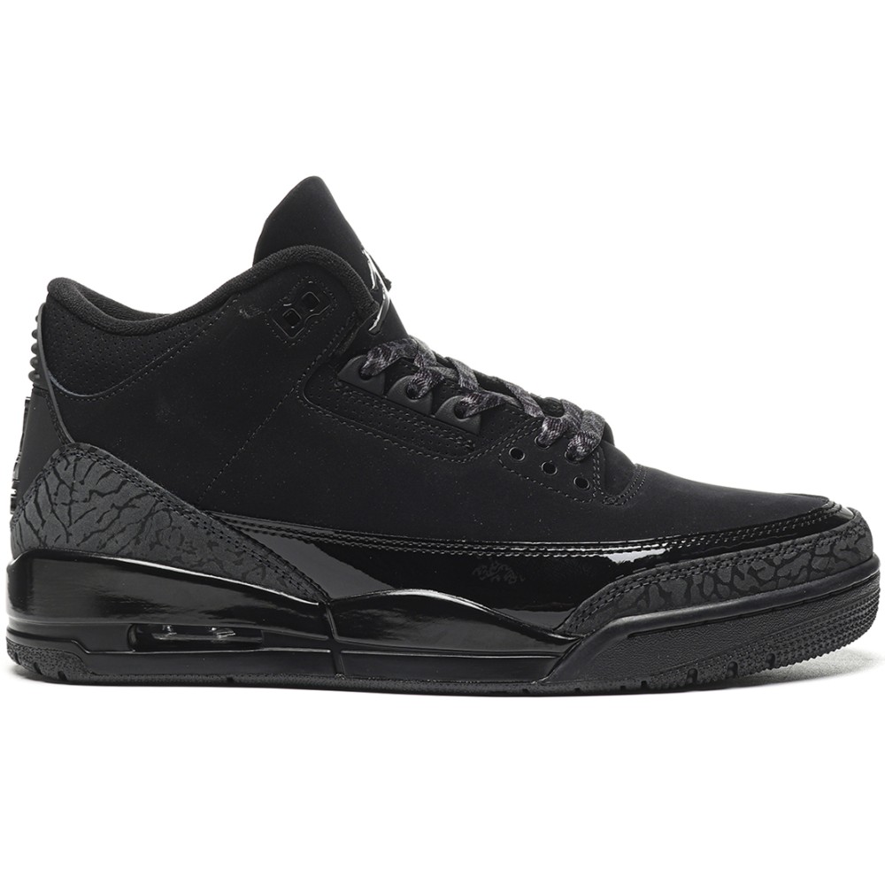 TBkicks Jordan 3 Retro Black Cat BLACK/DARK CHARCOAL-BLACK