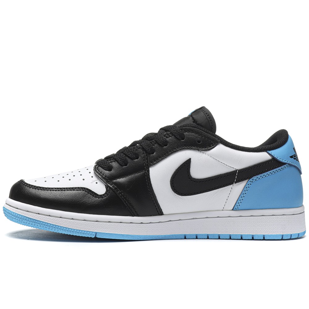 TBkicks Jordan 1 Retro Low OG Black Dark Powder Blue