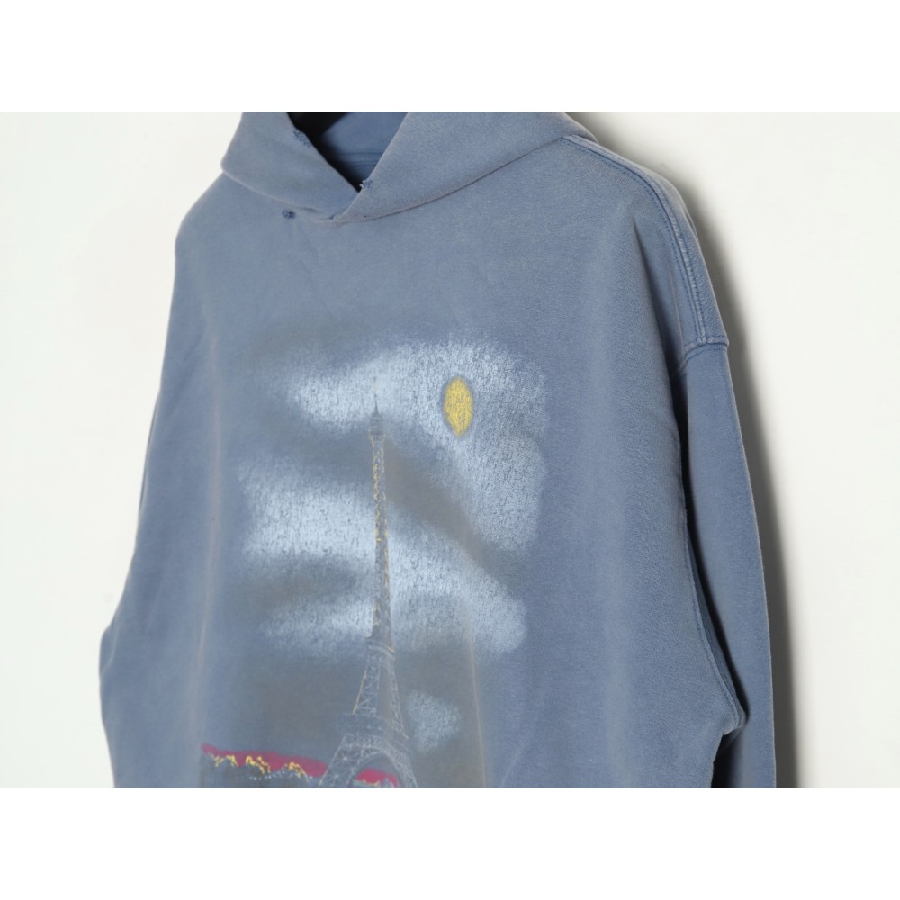 TBKicks Balenc1aga Parisian 24ss Paris Eiffel Tower Hooded Sweatshirt