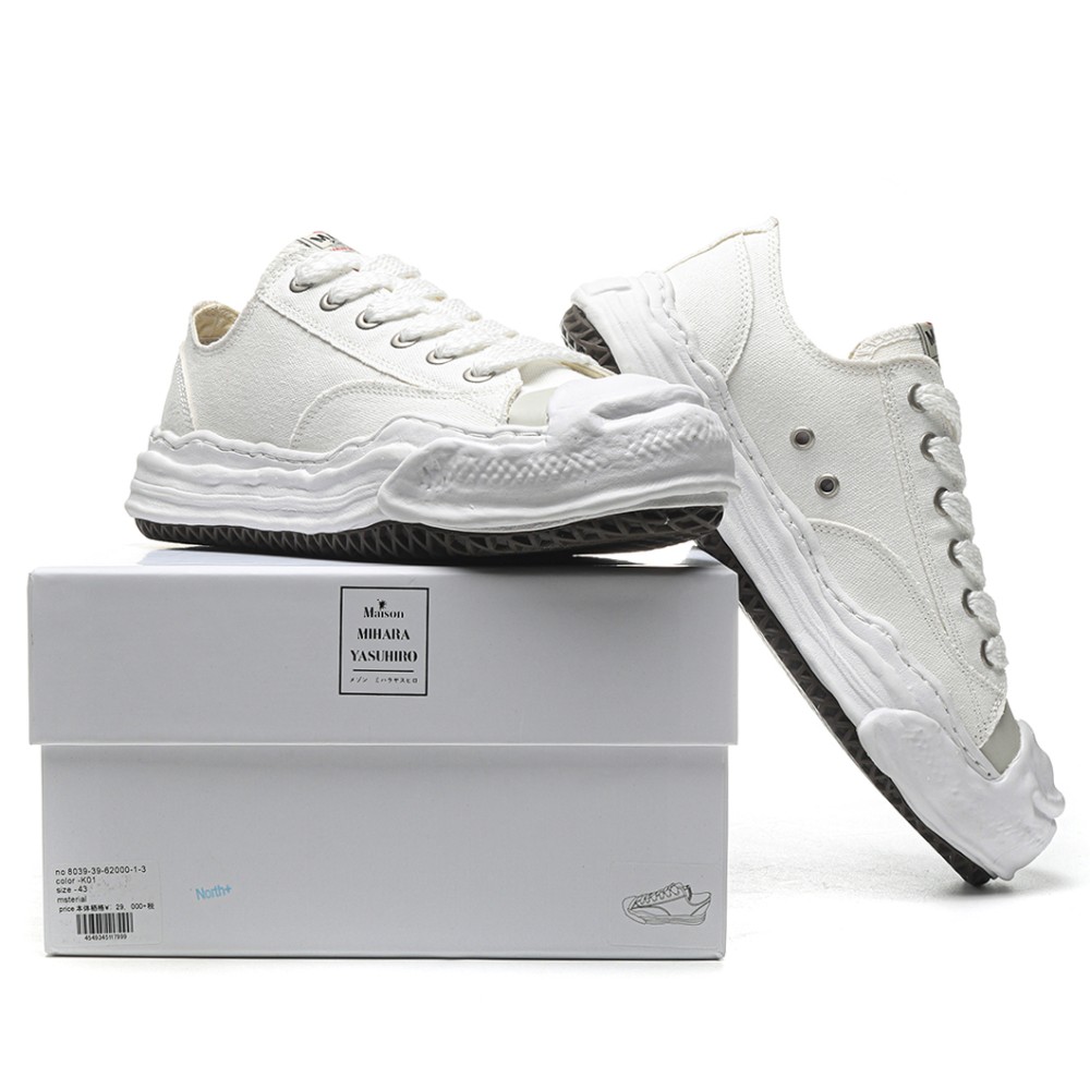 tbkicks Ma*s*n mihara yasuhiro hank og sole canvas low white