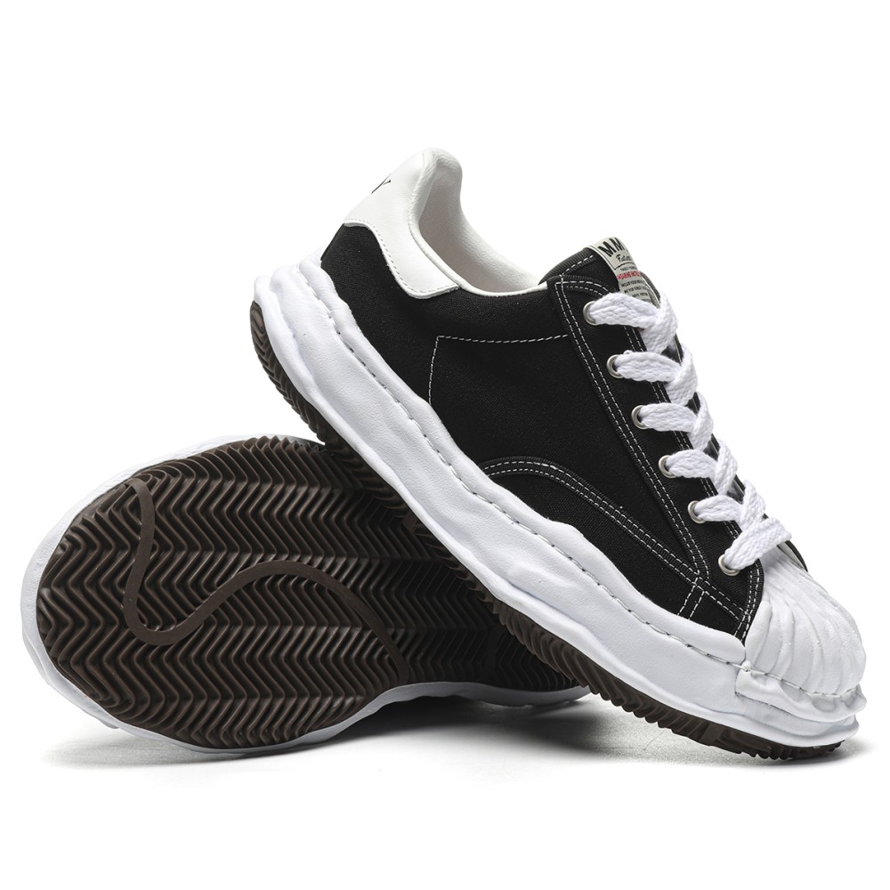 tbkicks Ma*s*n mihara yasuhiro hank og sole canvas low black