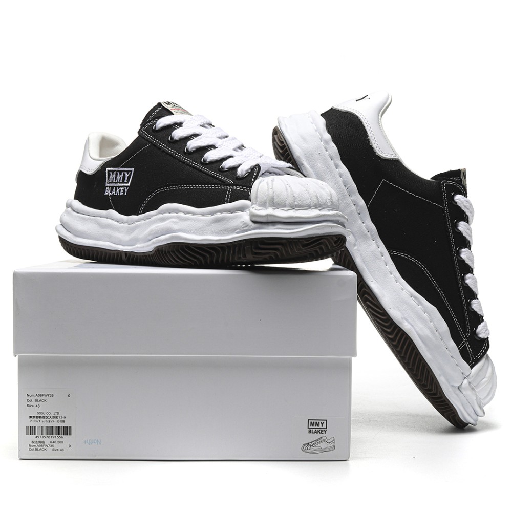 tbkicks Ma*s*n mihara yasuhiro blakey og sole canvas low black