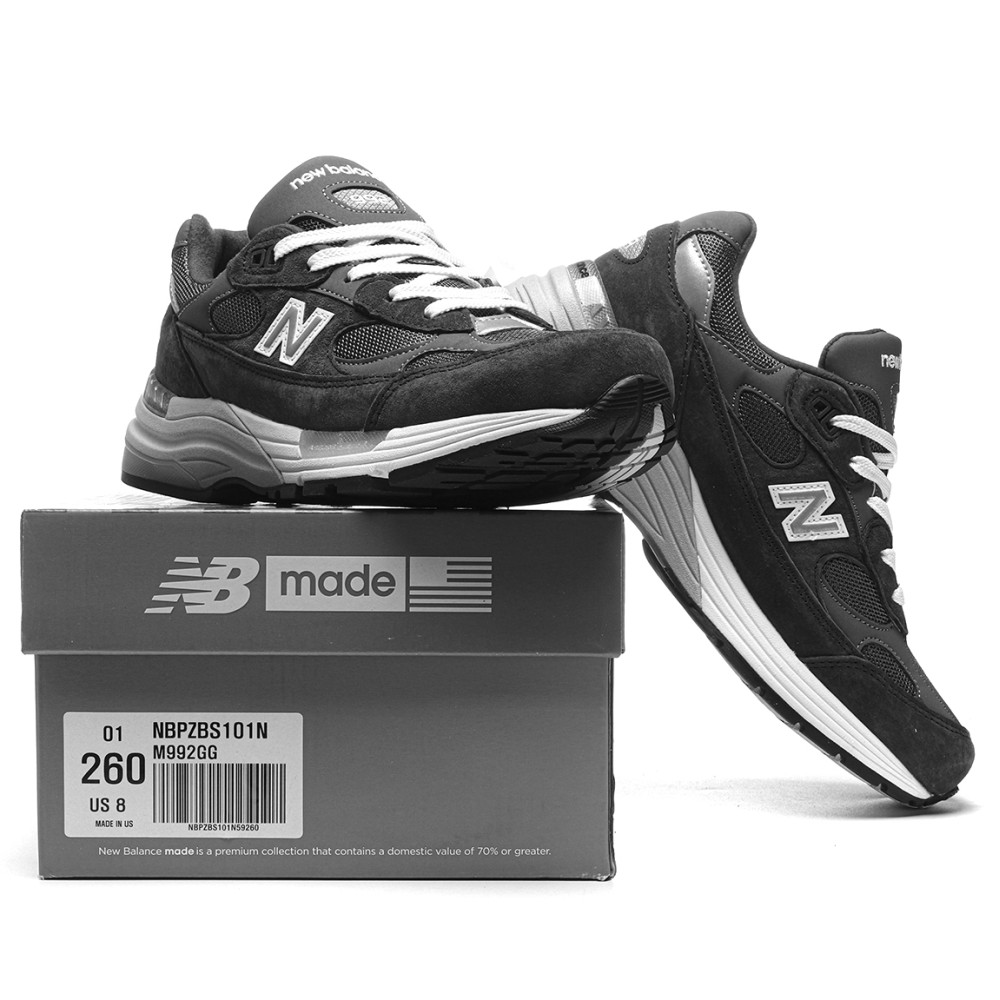 TBkicks New Balance 992 Navy Grey