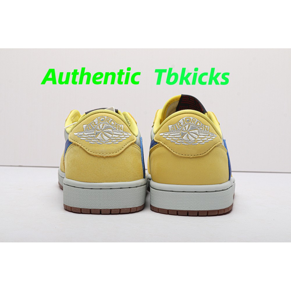 TBkicks Travis Scott Air Jordan 1 Retro Low OG SP Canary