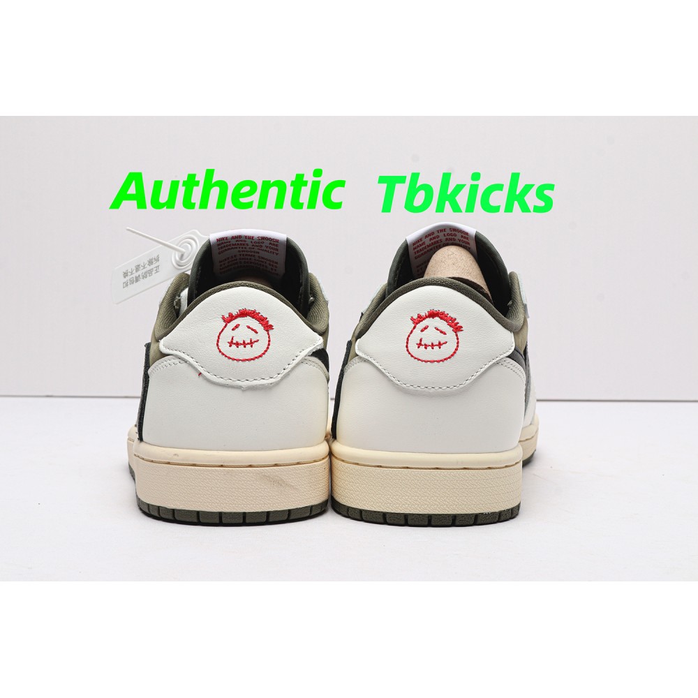 TBkicks Travis Scott Air Jordan 1  Low OG "Medium Olive"