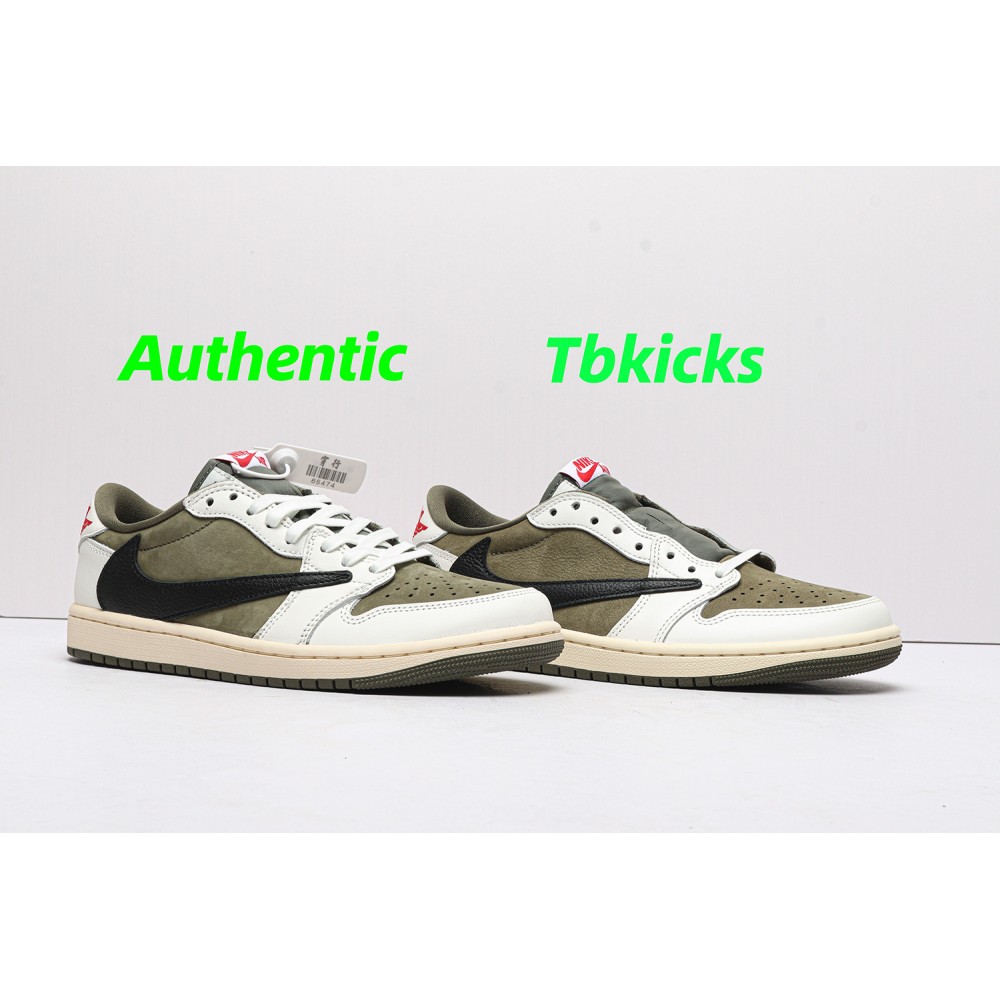 TBkicks Travis Scott Air Jordan 1  Low OG "Medium Olive"