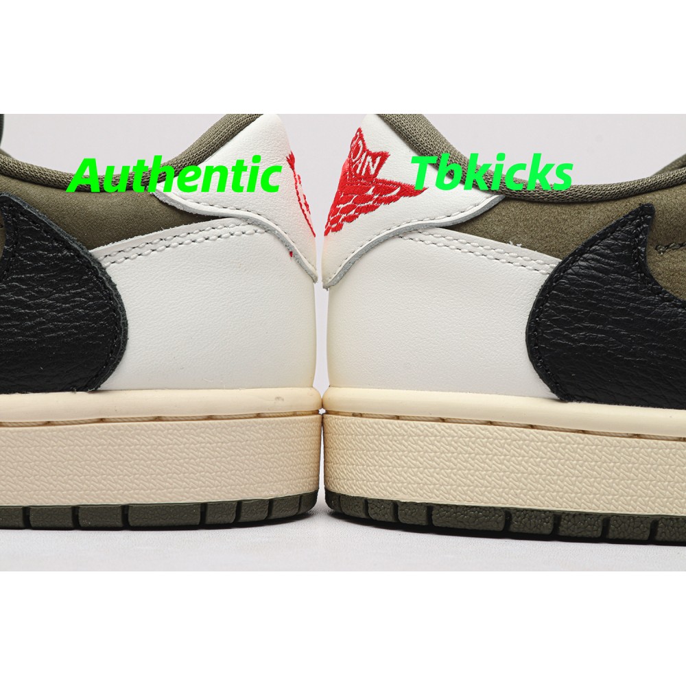 TBkicks Travis Scott Air Jordan 1  Low OG "Medium Olive"